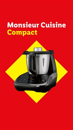 O Monsieur Cuisine teve um filho. É mais novo e mais compacto, mas já faz tudo igual ao pai 🥹 Silvercrest Kitchen Tools Robot Monsieur Cuisine Compact - 199,99€ #LidlPortugal #LidlValeMesmoAPena | Lidl Portugal