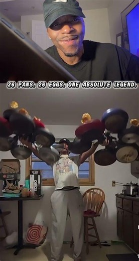 26 PANS. 26 EGGS. 1 INDOMITABLE HUMAN SPIRIT