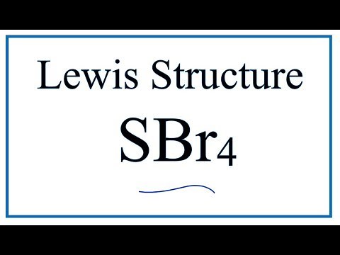 How to Draw the Lewis Dot Structure for SBr4: Sulfur tetrabromide