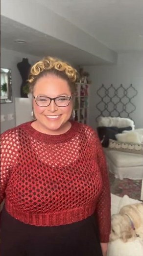 Cute Cropped Knit Sweater Pattern + Step-by-Step Video Tutorial #mmmdi #knitsweater