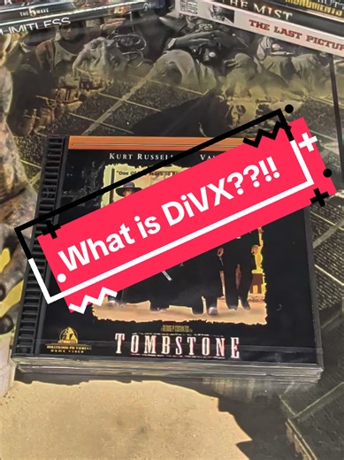 I found an ancient movie relic at the thrift! DiVX! #movietok #movie #movies #movieclips #followme