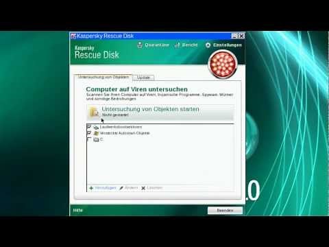 Entfernen Sie Viren mit einer professionellen Notfall-CD - TUTORIAL