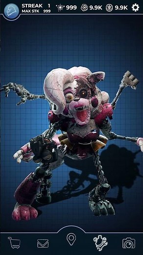 FNAF AR Shattered Glamrock Mangle Jumpscare & Workshop Animations