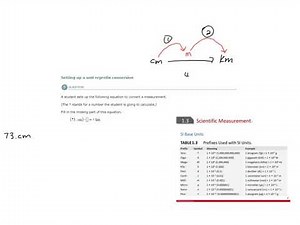 ALEKS - Setting up a unit reprefix conversion - Example 2