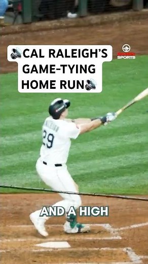 CAL RALEIGH'S GAME-TYING HOME RUN IN ALCS GAME 5 - RICK RIZZS' CALL - HOW IT SOUNDED