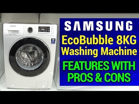 Samsung EcoBubble 8KG Front Load Washing Machine Features | Model WW80J5410GS/TL | Pros and Cons