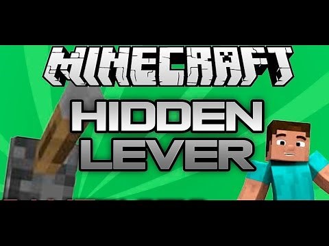 How to hide a lever in Minecraft!
