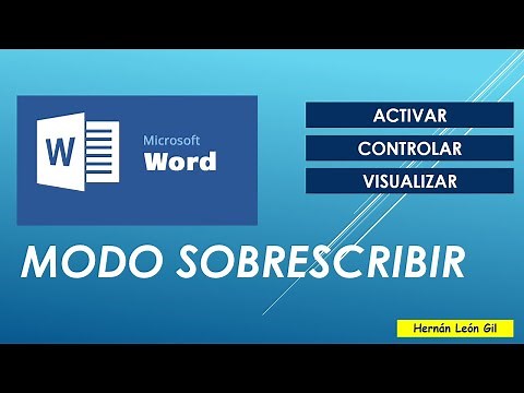 Cómo activar, controlar y visualizar el modo sobrescribir en Microsoft Word