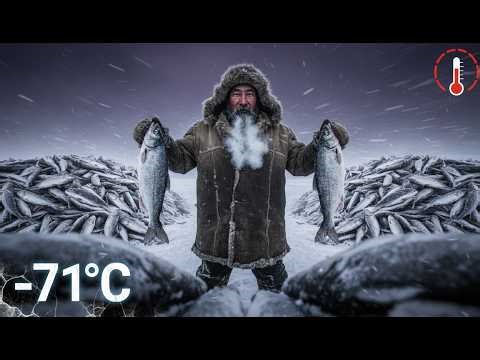 He Catches 500KG of Fish Under 2 METERS of Solid Ice at -71°C (Yakutia)