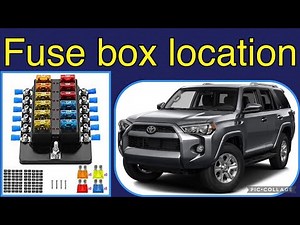 The fuse box location on a 2017 Toyota 4Runner