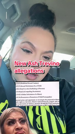 Y’all tagged me in the new Ash Trevino allegations! I told yall! I told you that there was connections to pdf file activity, 304, recruitment, and participation, I also told you her 12 year old was the one that was with child. I also told you about an accident and some type of homicide that keeps coming up! 🥴 if you want cards on ALL THE PLAYERS hit my tip jar for the Chisme! #ashleytrevino #ashtrevino #mexicantiktok