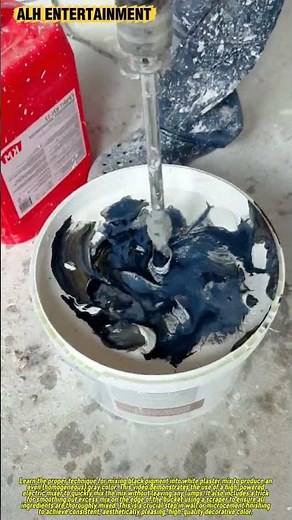 Plaster Pigment Mixing Technique | The Process of Mixing Mixture Homogeneously & Evenly #shorts