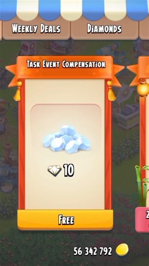 Claim your FREE 10 Diamonds in Hay Day! #shorts