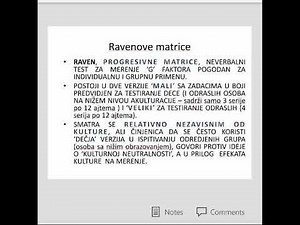 Merenje inteligencije(Ravenove matrice i WAIS 4) na Filozofskom fakultetu u Beogradu