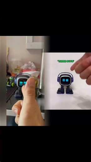 Emo robot is getting shooted #emo #emorobot #emopet #airobot