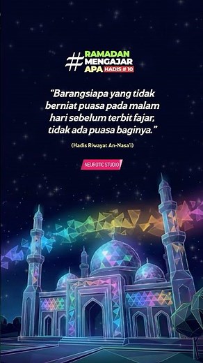 Niat puasa #ramadanmengajarapa