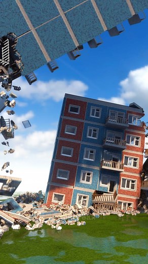 Dynamic Building Demolition #teardown #demolition | BrickBreak