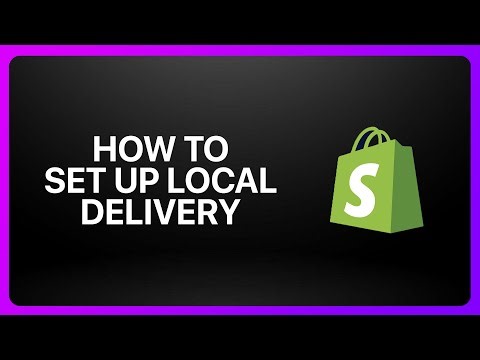 How To Set Up Local Delivery On Shopify 2026! Tutorial