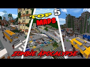 Top 5 Maps for Zombie Apocalypse part 2 - Minecraft Bedrock