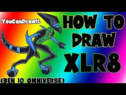 How To Draw XLR8 from Ben 10 Omniverse ✎ YouCanDrawIt ツ 1080p HD