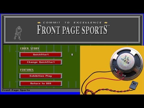 Front Page Sports: Football [MS DOS] Intro on IBM PC Speaker