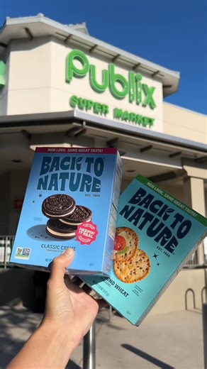 Tastes like sunshine, feels like snack time! 🌞 Our cookies and crackers bring you the nostalgic flavors you love, made with honest-to-goodness ingredients. Plant-based, non-GMO, and oh-so-tasty. Now available at Publix! | Back to Nature