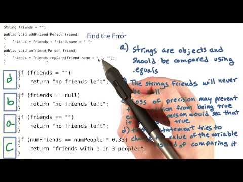 Find the Error - Intro to Java Programming