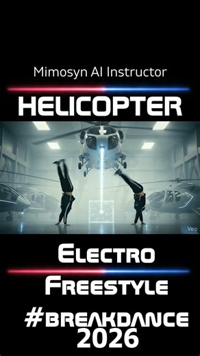 Electro Freestyle 2026 / HELICOPTER [M/V] 2 [Mimosyn AI Instructor] #electrofreestyle #breakdance