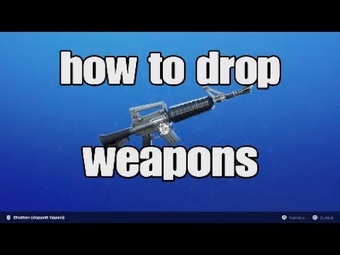 Fortnite stw / new way to drop weapons