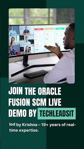 🚀 Build a High-Demand Career with Oracle Fusion SCM | New Batch Starting! | Tech Leads IT