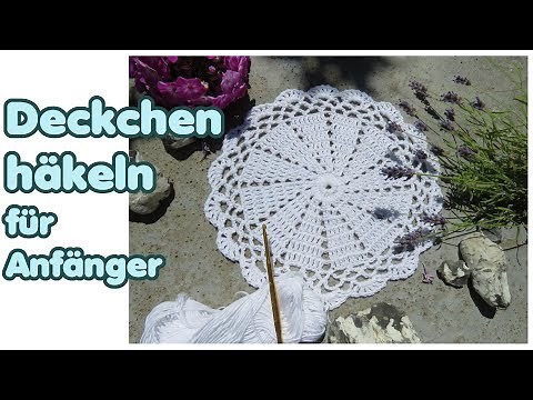 Simple round doily crochet for beginners