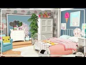 SIMS 4 KAWAII BEDROOM 💛 Room build + Custom Content List