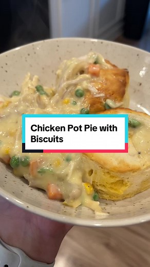 Delicious Chicken Pot Pie with Biscuits Recipe
