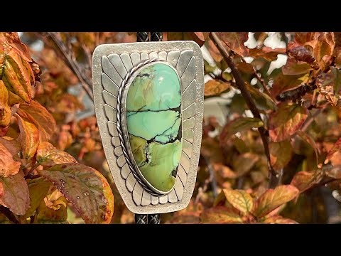 I have waited to use this Stone! | Let's Make a Bolo Tie | Silversmithing