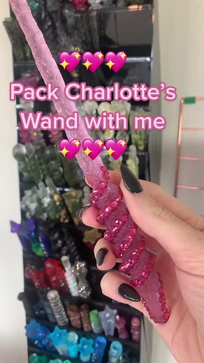 Packing Charlottes Wand with House of Wandcraft | Pink Crystals ASMR
