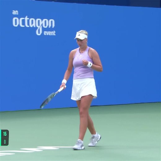 19K views · 189 reactions | Top drawer tennis  Clara Tauson has taken the first set 6-3 against Paolini on Center Court. #WuhanOpen | WTA | Facebook