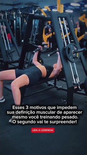 Você não tem definição muscular por isso……