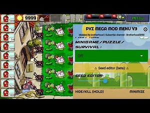 plants vs zombies mod menu v3.8.0 android preview #3