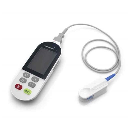 Home Care Handheld Portable Monitor Blood Oxygen With Monitor Spo2 Sensor, Reusable Finger Clip SpO2 Sensor