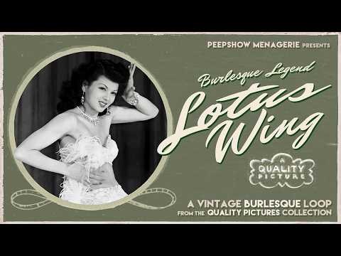 Burlesque Legend Lotus Wing in a Vintage Tease Loop