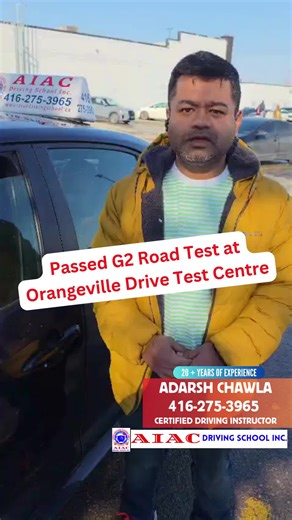 Nervous about your G2 test? 👀 Another student just passed at Orangeville 🇨🇦✅ Confidence proper preparation = pass. Test booked soon? Comment your city 👇 #G2Test #OntarioRoadTest #Orangeville #DrivingTips #OntarioDrivers #RoadTest