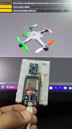 Sk Raihan on Instagram: "Drone Flight Controller using MPU6050 and ESP32 🔥🔥🔥 Follow - @skr_electronics_lab #engineer #aeroplane #drome #gyroscope #mpu6050 #esp32 #esp8266 #iot #diydrone #flightcontroller #hack #hacking #coding #developer #python #c++ #c #embedded_system #engineering #tech #science #electronics #computer #technology #ai #innovation"