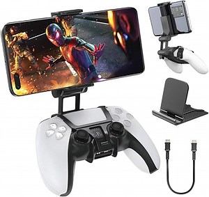 OIVO PS5 Controller Handyhalterung - Smartphone Halterung Clip für Sony Playstation 5 Mit Verstellbarer Klammer