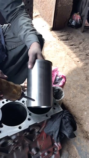 Mechanical engine Sleeve installation #cylinder #sleeve #installation #automobile #shortsfeed