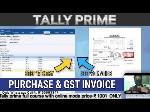 “Tally Prime Full Course for Beginners | Sales, Purchase, GST Invoice & Accounting Tutorial” ANSA !!