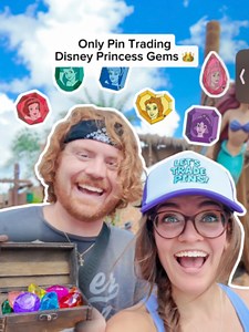 Disney Pin Trading: Disney Princess Gemstone Pins at Magic Kingdom