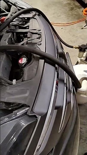 flushing out the heater core.