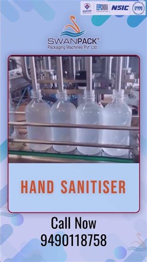 Hand Sanitiser Bottle Filling Machine from Swanpack.