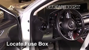 Interior Fuse Box Location: 2018 Mazda CX-3 Grand Touring 2.0L 4 Cyl.