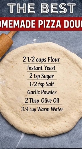HOMEMADE PIZZA DOUGH - Perfection and So Easy! ❤ This Pizza Dough can quickly and easily be made at home with just a few basic ingredients! Perfectly chewy, golden, and crisp! #familymeals #Thanksgiving #fblifestyle #holiday #EasyDinners #christmastime | Recipes by kamika